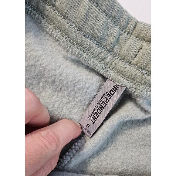 Vail ski Colorado size S fleece lined green joggers tie waist tapered lounge EUC - Picture 3 of 7